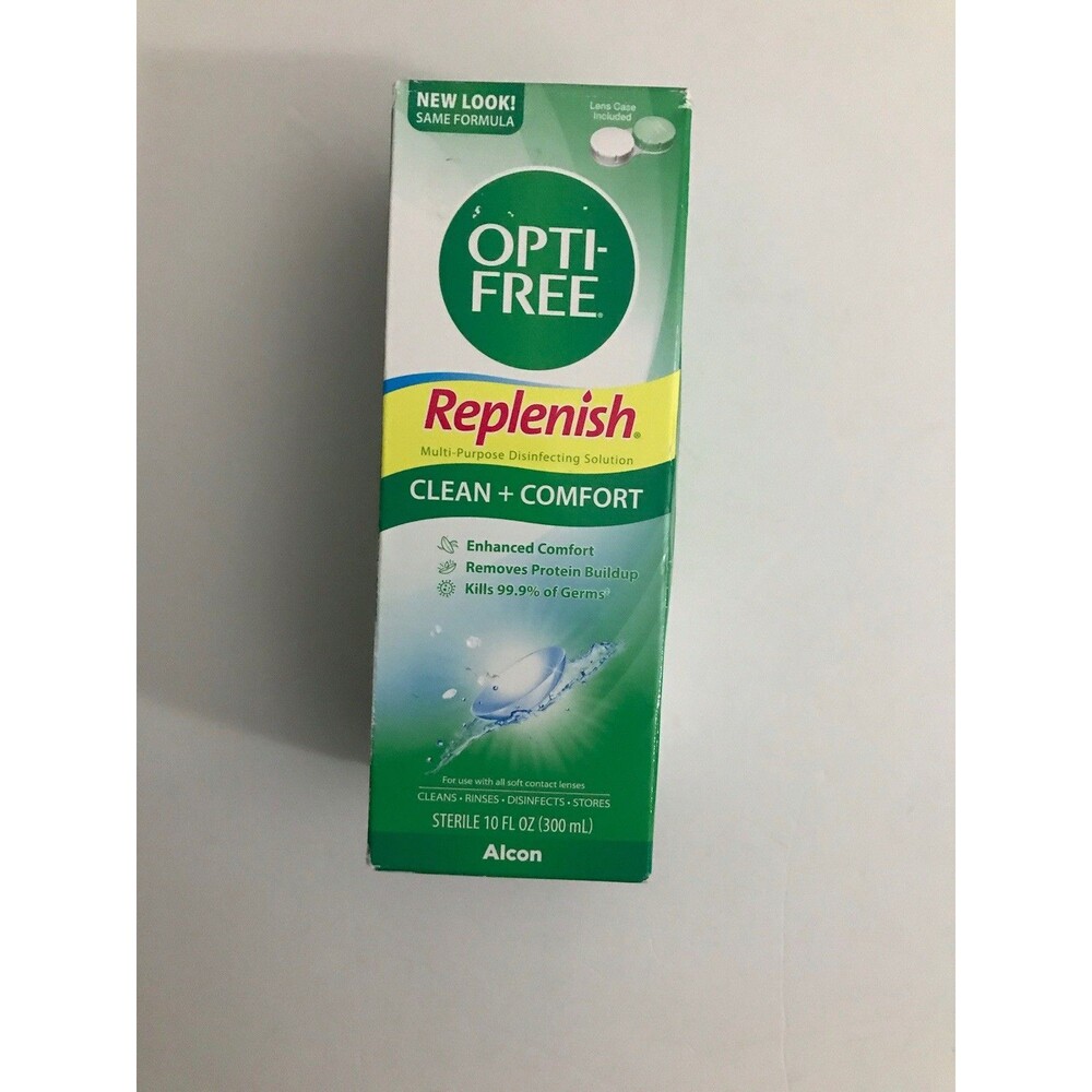 Opti-Free Replenish Multi-Purpose Solution w/Lens Case, 10 Fl Oz Pack Of 1